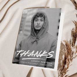 Modern streckat foto Studenten Tack Kort