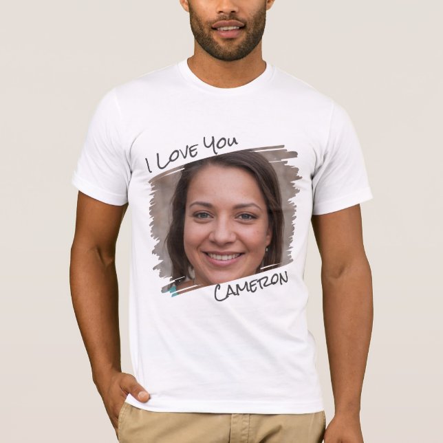 Modern Street Art Lägg till bild I Kärlek You Boyk T Shirt (Framsida)