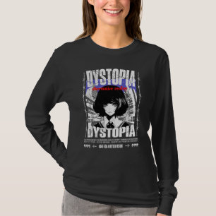 Modern street stil Japansk tecknad Black T Shirt