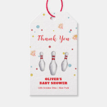 Modern Strike Up Bowling Baby Shower Welcome