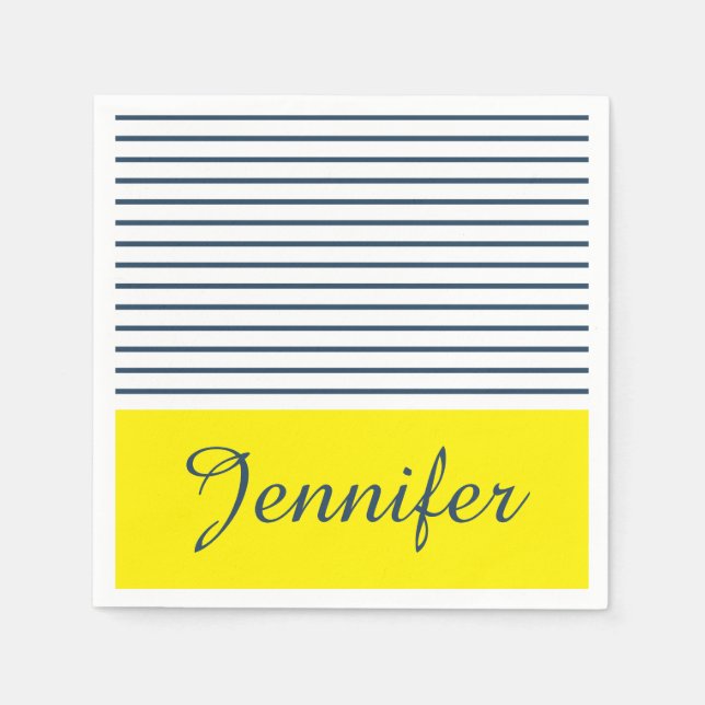 Modern strimlad mönster pappersservett (Framsidan)