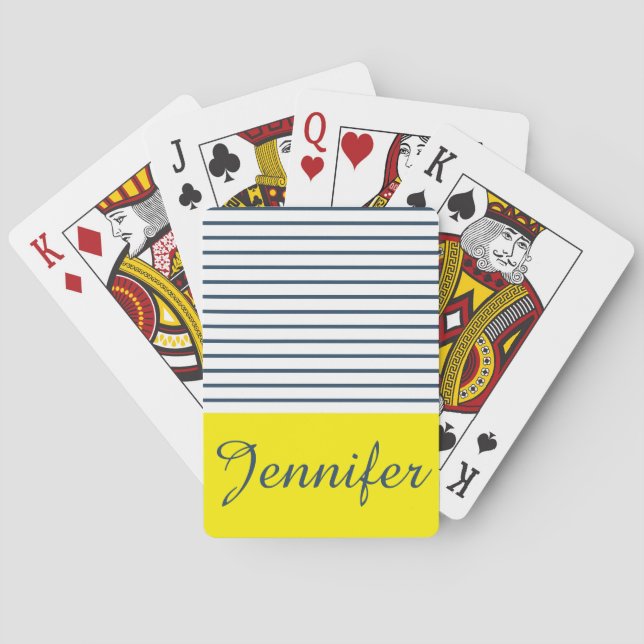 Modern strimlad mönster spel kort (Baksidan)
