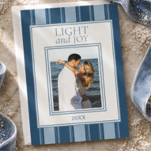 Modern Stripe Light och Joy Blue Hanukkah Foto