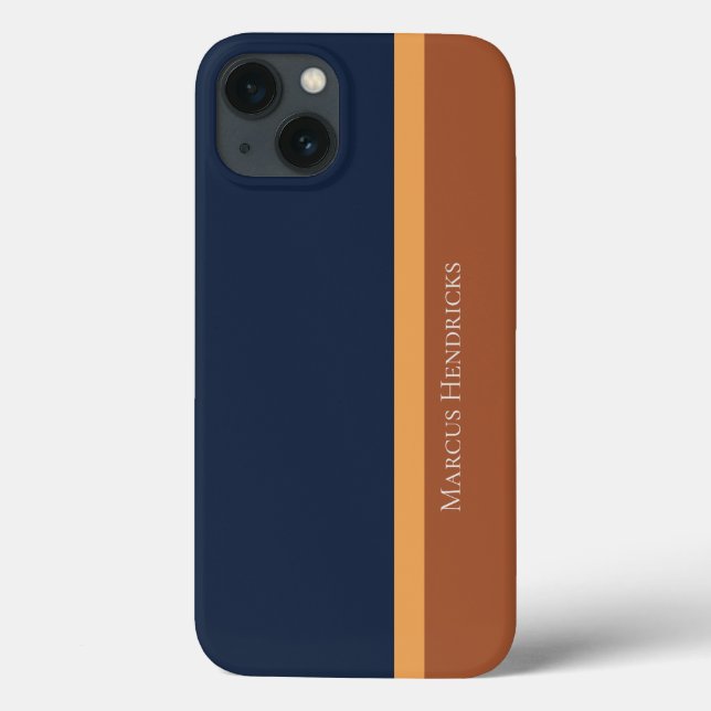 Modern stripe-marin flotta, Guld och Bronze Färg-b (Baksida)