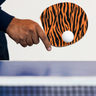 Modern stripe-skins Skriv ut kattdjurets vild svar Pingisracket