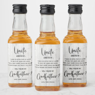 Modern Struktur gudfar Frieri Spritflaskor Etikett