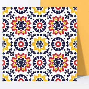 Modern Struktur mexikanska papel Picado Colorful Kakelplatta