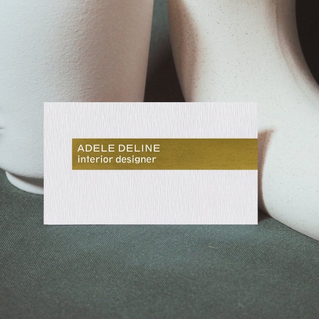 Modern Struktur White Copper Insida Designer Visitkort (Skapare uppladdad)