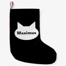 Modern strumpa för kattpersonlighusdjur - B&W/Red