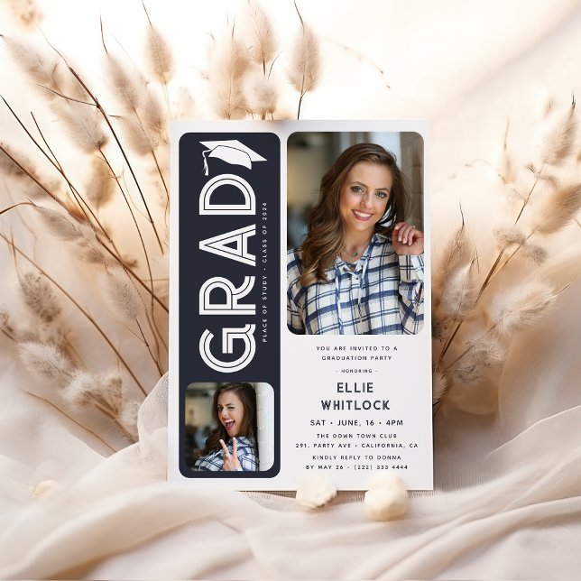 Modern Student 2-fotoStudentfest Inbjudningar (Skapare uppladdad)