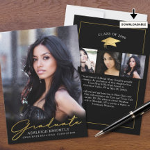 Modern Student 4-fotohandskript, svart