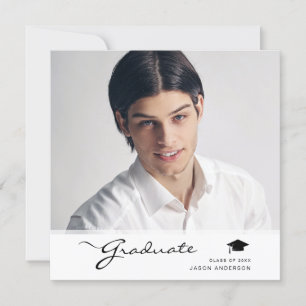 Modern Student Elegant-skript   Trendig 1-foto Meddelande