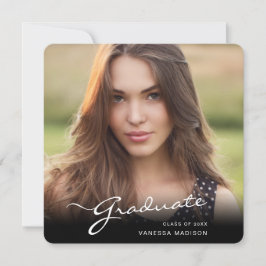 Modern Student Elegant-skript | Trendig Photo Meddelande