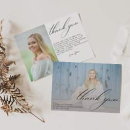 Modern Student - enkel foto Studenten Tack Kort