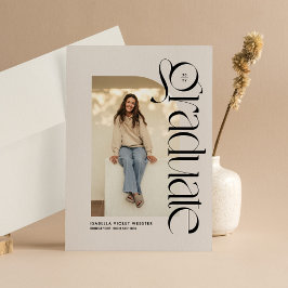 Modern student-foto studenten inbjudningar