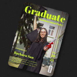 Modern Student Grad Studentfest Magazine Inbjudningar