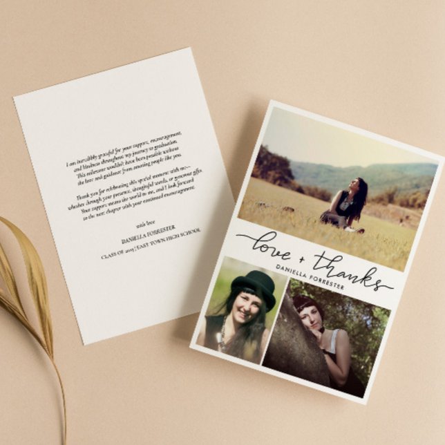 Modern Student Kärlek och tack vare skript, foton (Skapare uppladdad)