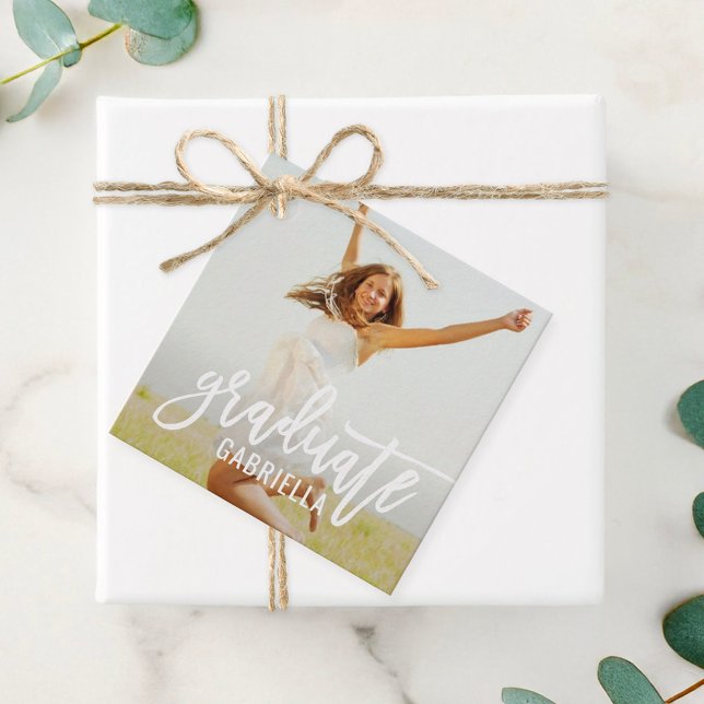 Modern Student Personlig Photo Studenten Gåvor Etiketter (Skapare uppladdad)