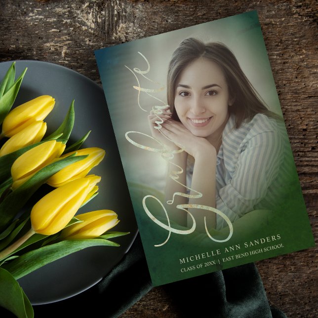 Modern Student Photo Elegant Script Calligraphy (Skapare uppladdad)