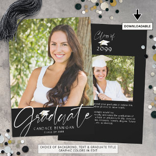 Modern Student Script 2 Photos Black White Meddelande