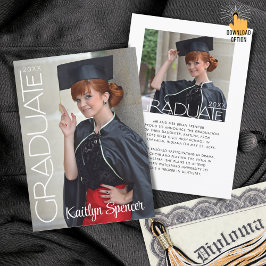 Modern Student Typografi 2 foton Studenten Meddelande