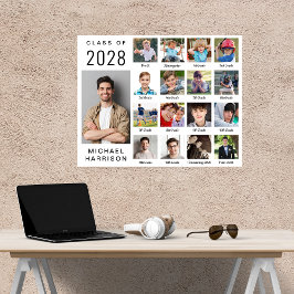 Modern Studenten 17-fotokollage Poster