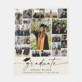 Modern Studenten 19 Photo Collage Student Fleecefilt