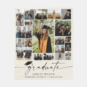 Modern Studenten 19 Photo Collage Student Fleecefilt