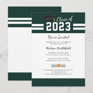 Modern Studenten 2025 Grad Party Inbjudningar