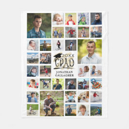 Modern Studenten 35-fotokollage GRAD Fleecefilt