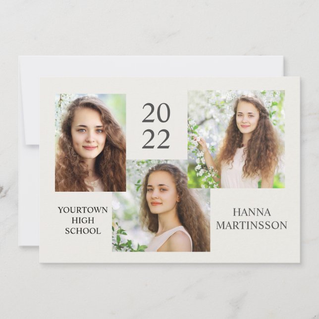 Modern Studenten 3-meddelande om fotokollage Meddelande (Framsida)