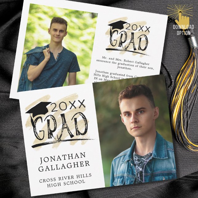 Modern Studenten Black Guld Grad 2 Foton (Skapare uppladdad)