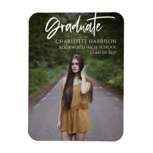 Modern Studenten-fotoflexibilitet i skript Magnet