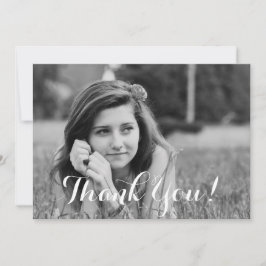 Modern Studenten Fotokalligrafi Tack Kort