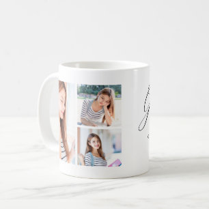 Modern Studenten-fotosamlingsklass 2021 Namn Kaffemugg