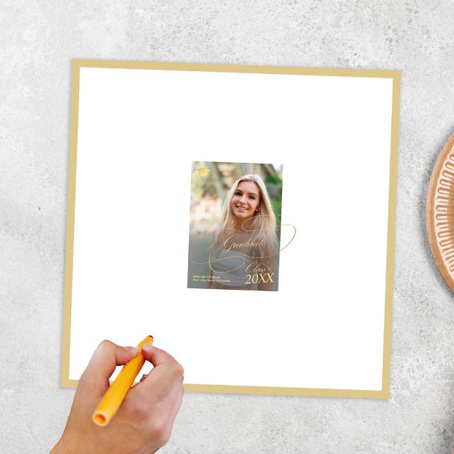 Modern studenten-fotot namnteckning autograf poster (Skapare uppladdad)