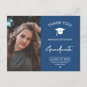 Modern studenten-fotot, student tack för din affär vykort