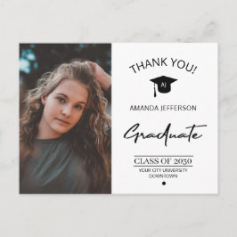 Modern studenten-fotot, student tack för din affär vykort