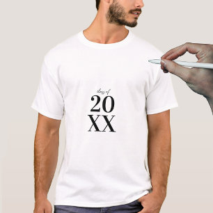Modern Studenten Guest Bok Namnteckning Studenten T Shirt