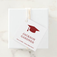 Modern Studenten i Burgundy Mortar Board