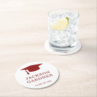 Modern Studenten i Burgundy Mortar Board