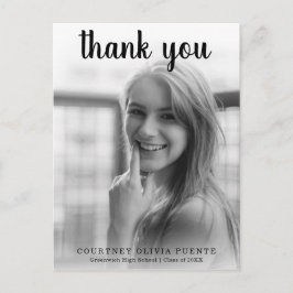 Modern Studenten med fetstil och fetstil Vykort