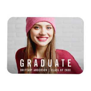 Modern Studenten Photo Announcement W Magnet