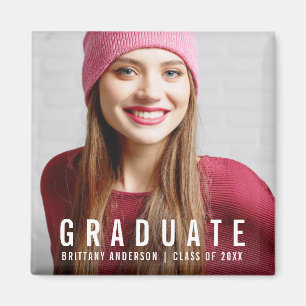 Modern Studenten Photo Announcement W Magnet