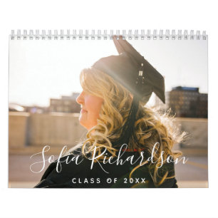 Modern Studenten Photo Anpassningsbar Calendar Kalender