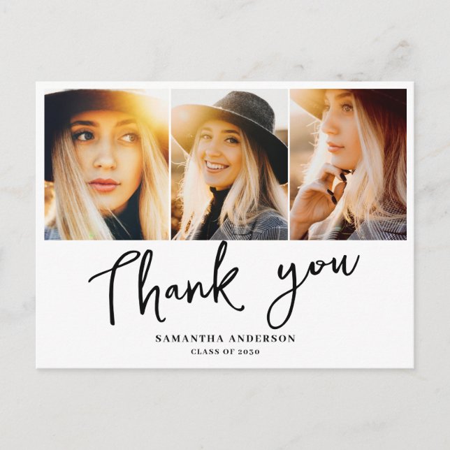 Modern Studenten Tack Vykort (Framsida)