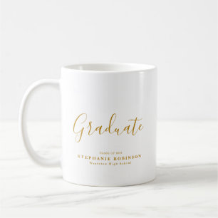 Modern Studentfest-favoriter i Guld-skript Kaffemugg