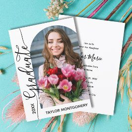 Modern Studentfest för beväpnat foto Inbjudningar