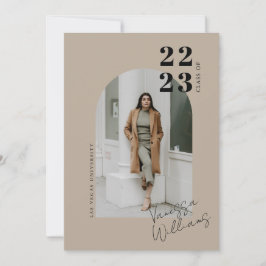 Modern Studentfest för minimalistisk bild Inbjudningar