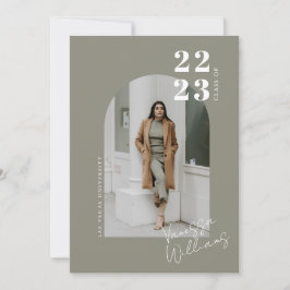 Modern Studentfest för minimalistisk bild Inbjudningar